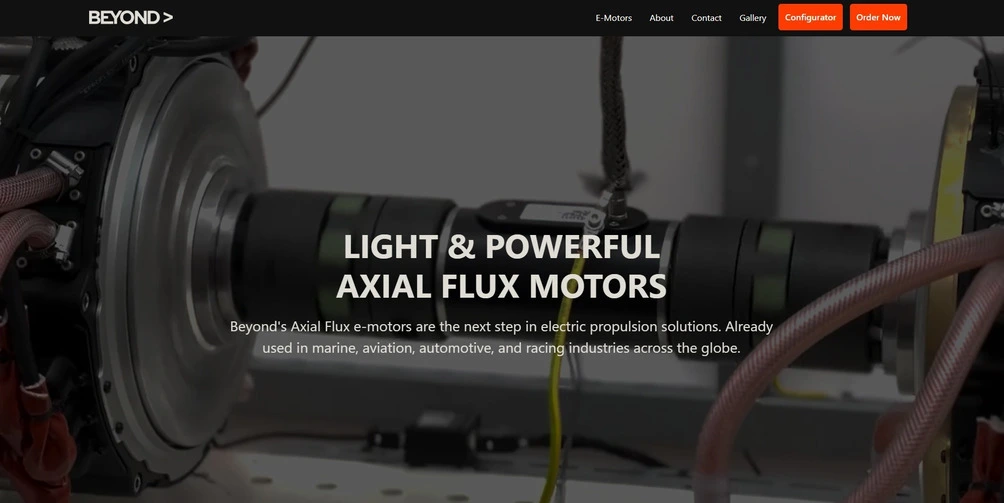 Beyond Motors Website Image