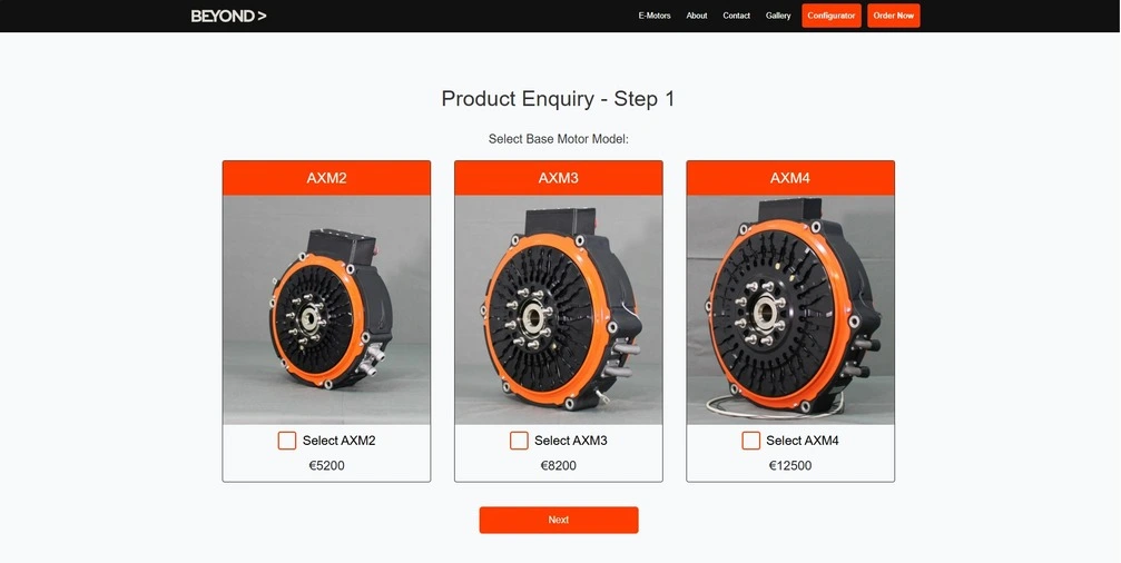 Beyond Motors Website Image